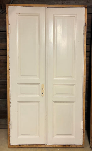 Pardörr med karm 128x231