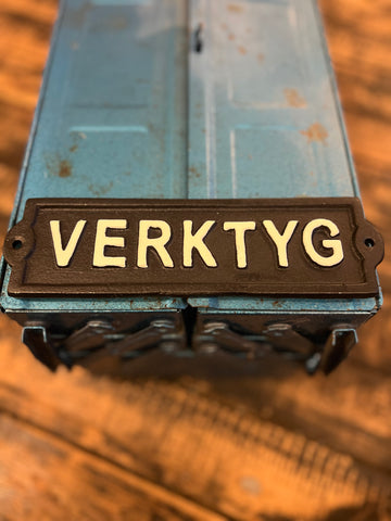 Gjutjärnsskylt Verktyg