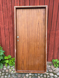Ytterdörr med karm i teak 99x208