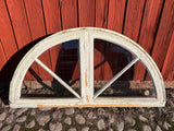 Fast Halvmånefönster i karm 150x75