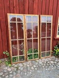 3 st pröjsade fönsterbågar