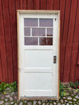 Glasad dörr med karm 91x203