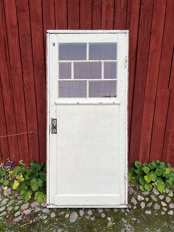 Glasad dörr med karm 91x203