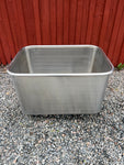 Rostfritt kärl på hjul