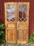Pardörr med krysspröjs 117x200