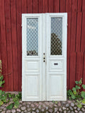 Pardörr med glas 110x238