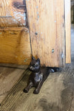 Dörrstopp i gjutjärn katt