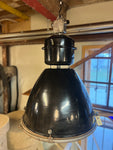Industrilampa med glas