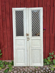 Pardörr med glas 110x238