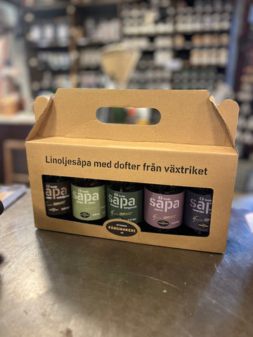 Linoljesåpa med etiriska oljor 5x250ml