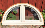 Halvmånefönster med karm 109x55