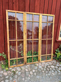 3 st pröjsade fönsterbågar