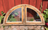 Halvmånefönster med karm 109x55