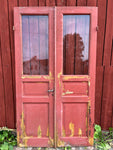 Pardörr med glas 124,5x220
