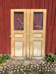 Pardörr med glas 130x191
