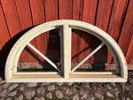Fast Halvmånefönster i karm 150x75