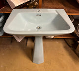 Ljusblått handfat 65x46