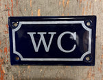 Emaljskylt WC