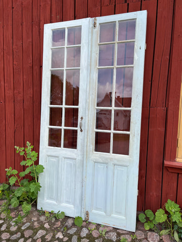 Spröjsad pardörr 119x226