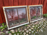 2 st fönster med karm 80x70,5