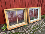 2 st fönster med karm 80x70,5