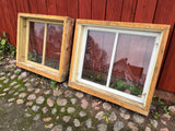 2 st fönster med karm 80x70,5