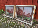 2 st fönster med karm 80x70,5