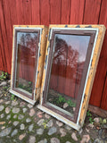 2 st fönster med karm 56,5x102