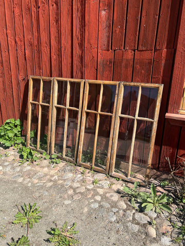 4st spröjsade fönsterbågar 41x101cm